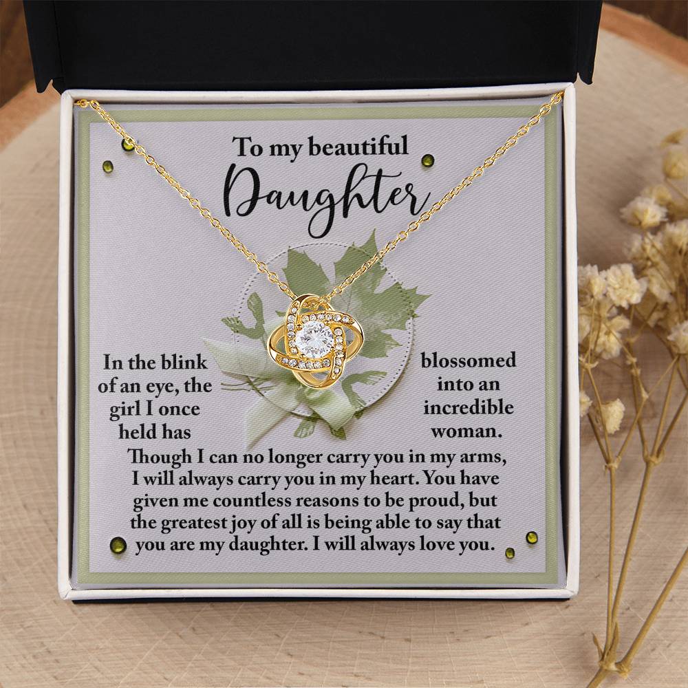 Incredible Woman - Love Knot Necklace For Daughter
