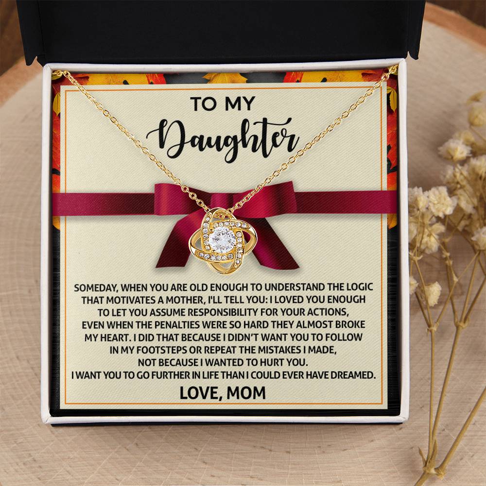 Further In Life - Love Knot Necklace For Daughter