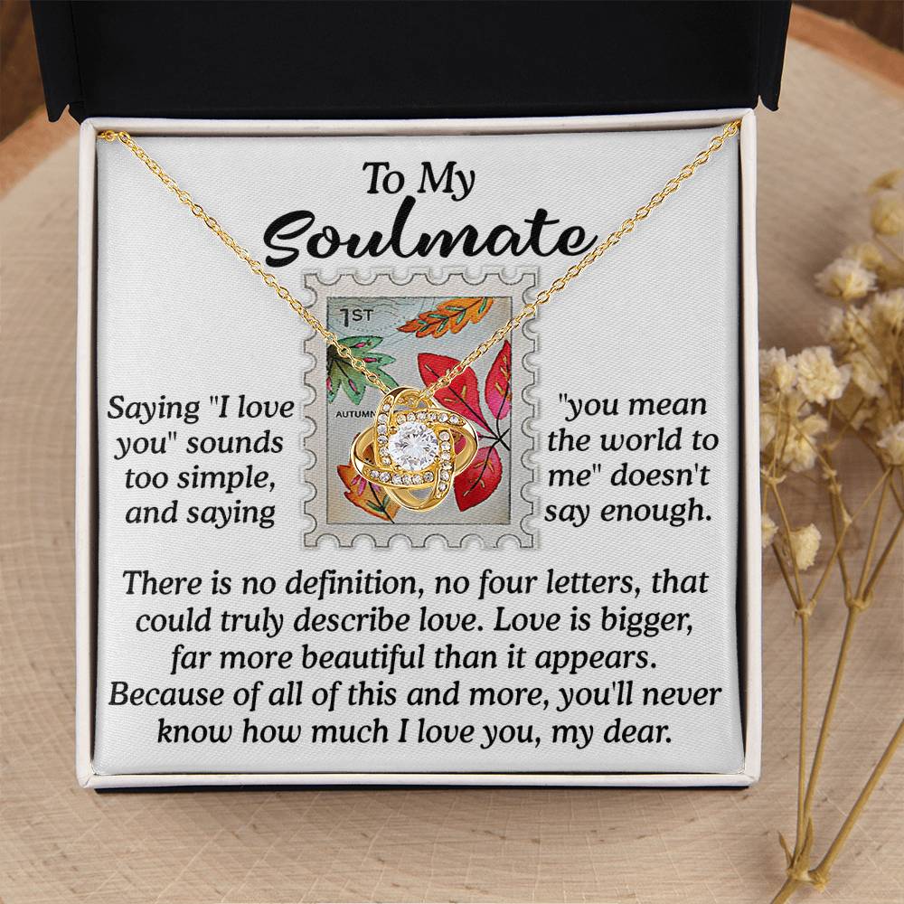 Far More Beautiful - Love Knot Necklace For Soulmate