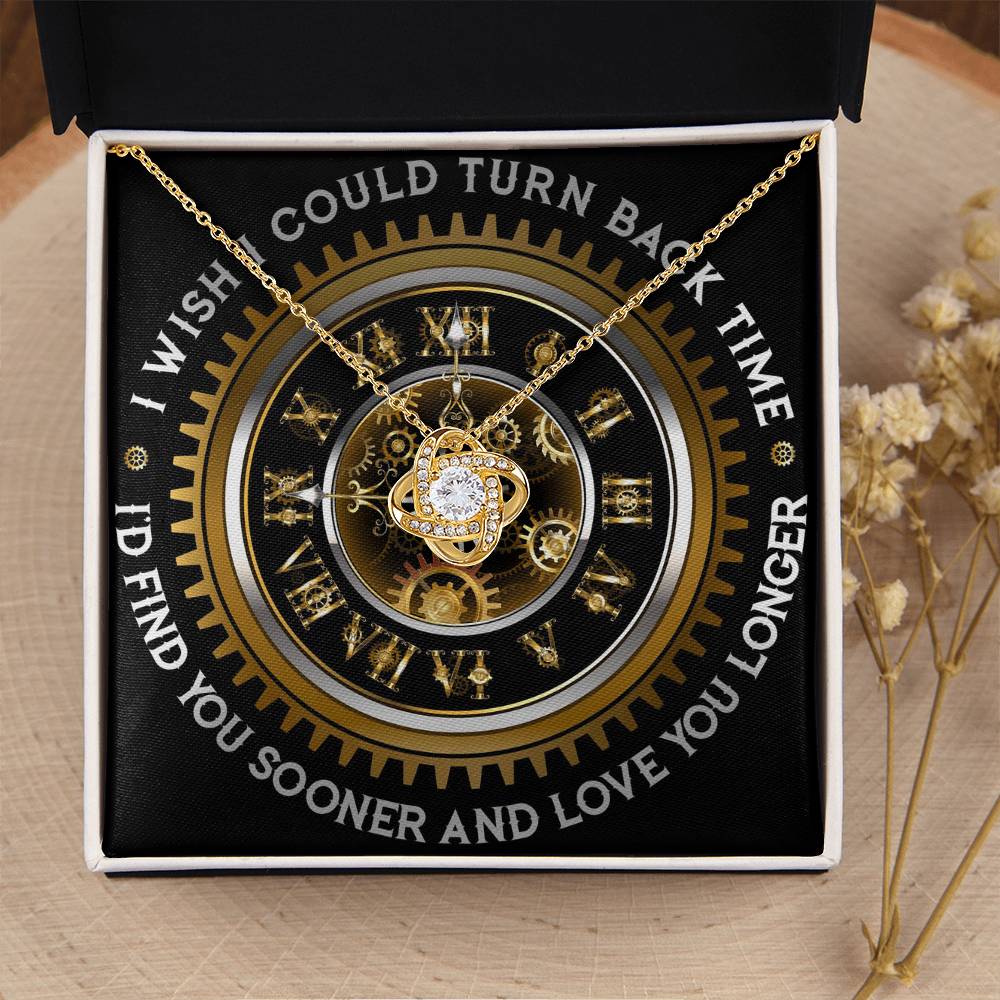 Turn Back Time - Love Knot Necklace For Wife