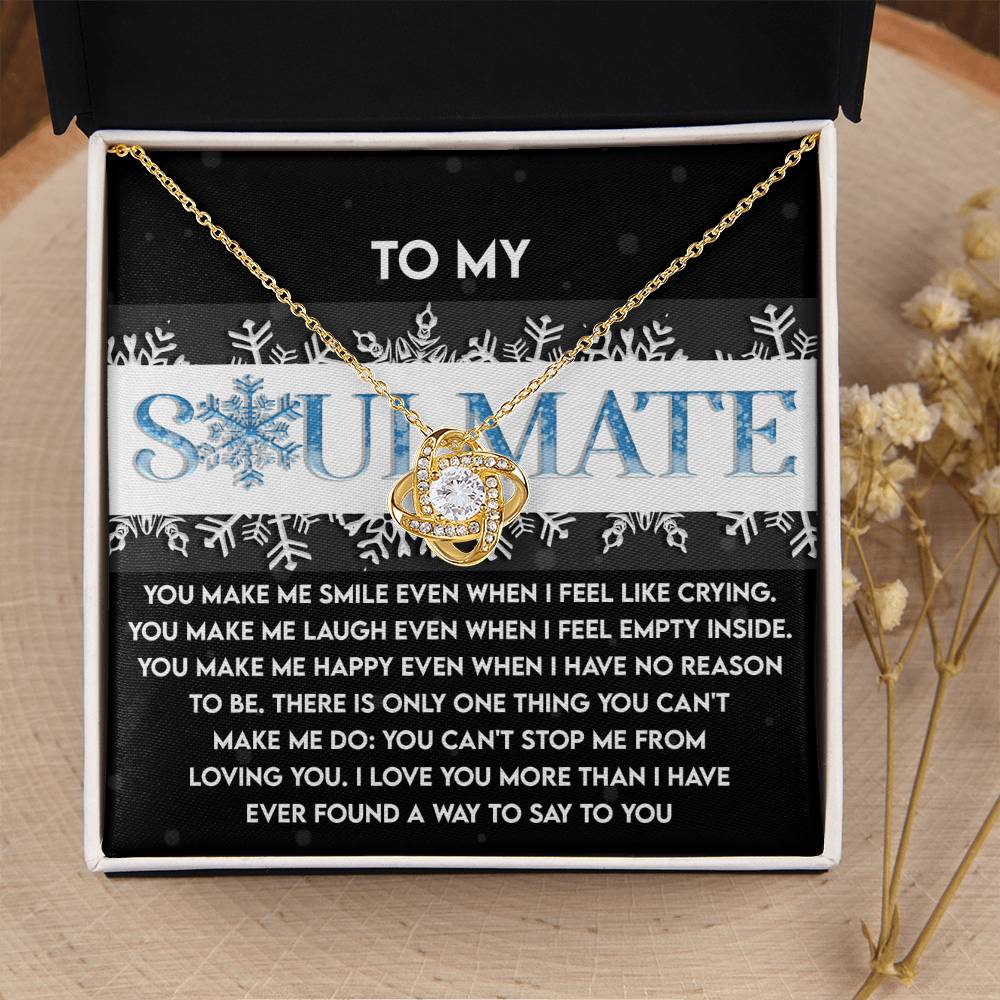 Loving You - Love Knot Necklace For Soulmate For Christmas