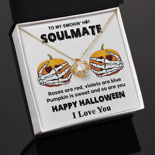 Sweet Pumpkin - Love Knot Halloween Necklace For Soulmate