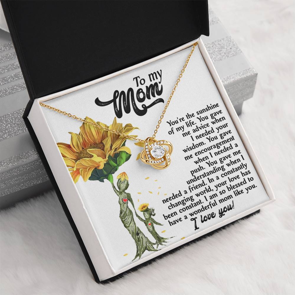 Sunshine Of My Life - Love Knot Necklace For Mom