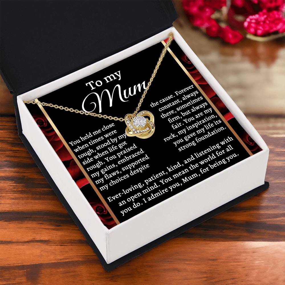 For All You Do - Love Knot Necklace For Mom