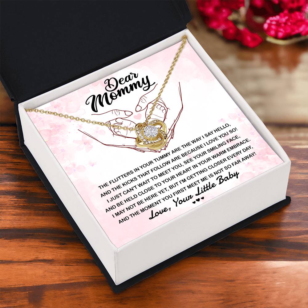 The Way I Say Hello - Love Knot Necklace For Mom-To-Be