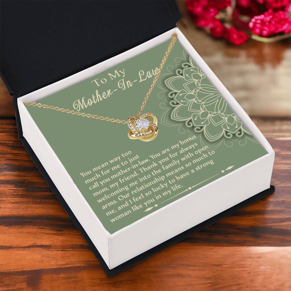 Strong Woman Like You - Love Knot Necklace For Mother-In-Law