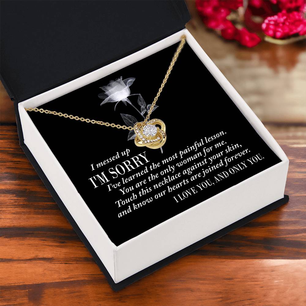 Painful Lesson - Love Knot Apology Necklace