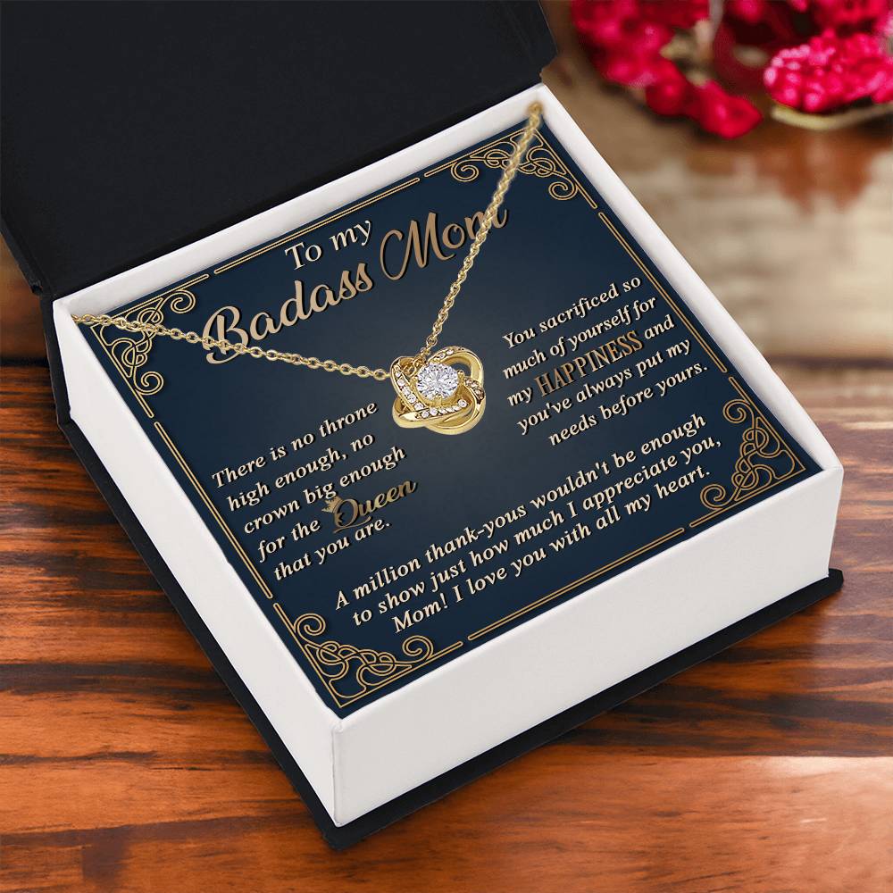 The Queen That You Are - Love Knot Necklace For Mom