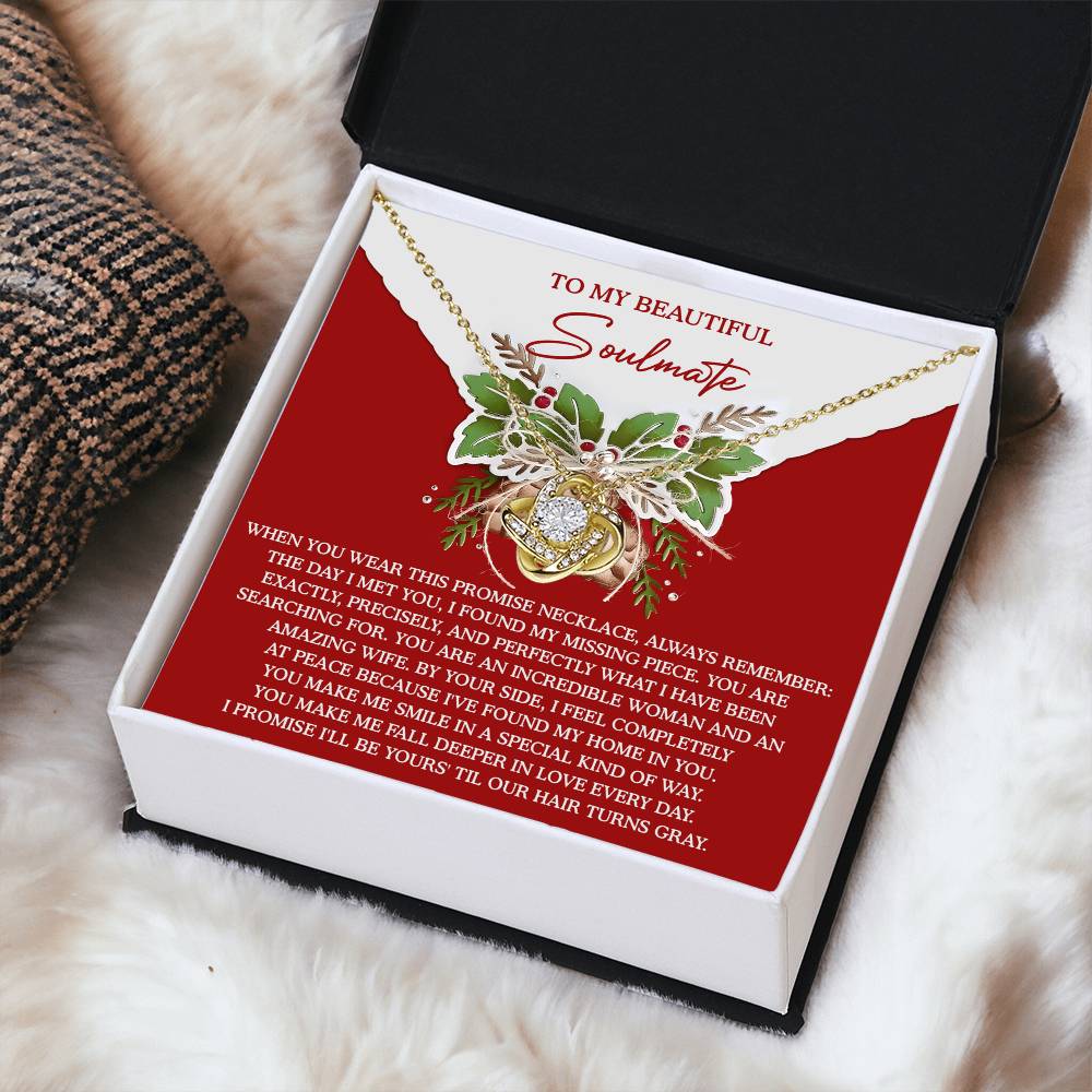 My Missing Piece - Love Knot Necklace For Soulmate For Christmas