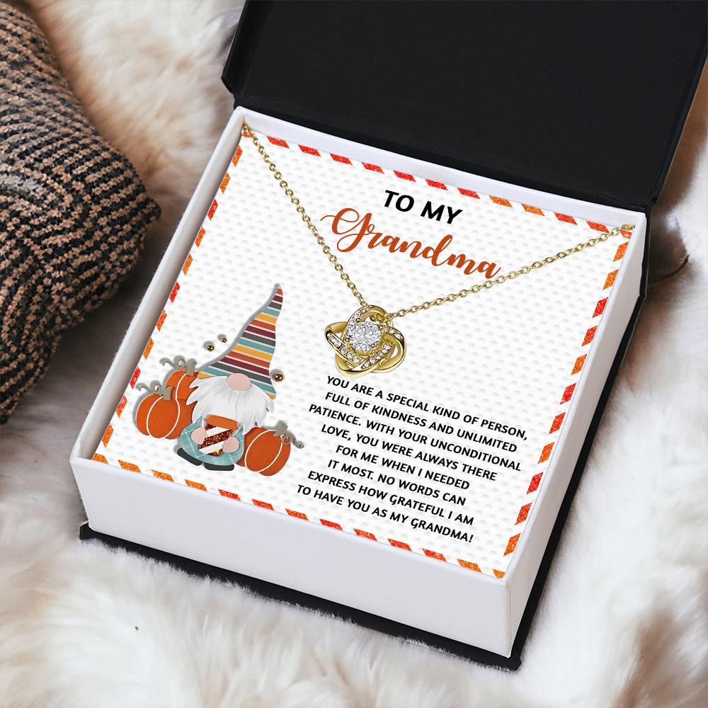 When I Needed It Most - Love Knot Necklace For Grandma