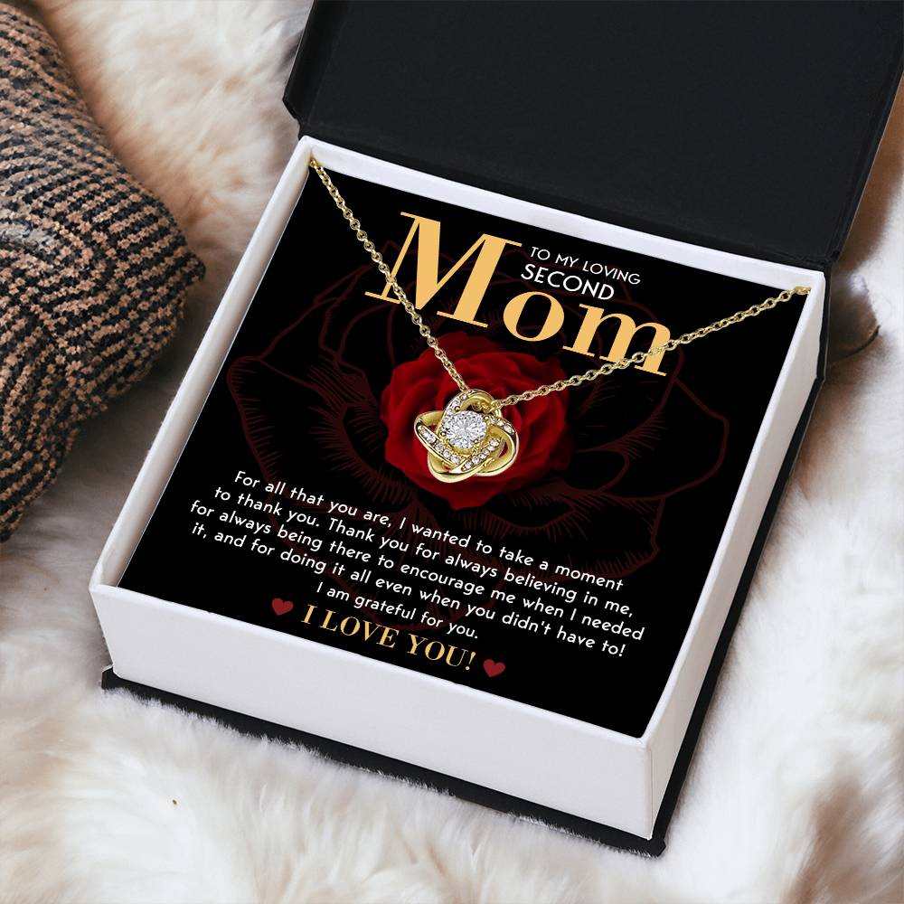 For All That You Are - Love Knot Necklace For Bonus Mom