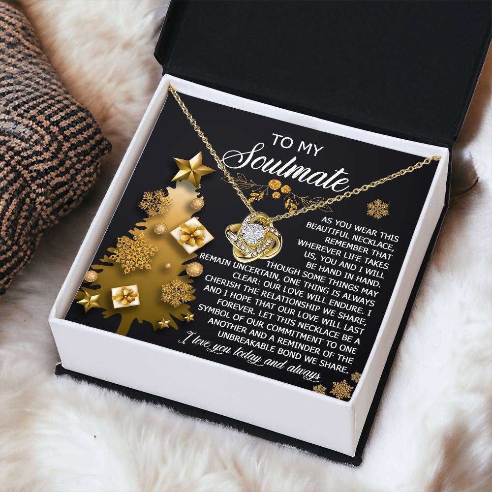 Our Love Will Endure - Love Knot Necklace For Soulmate For Christmas