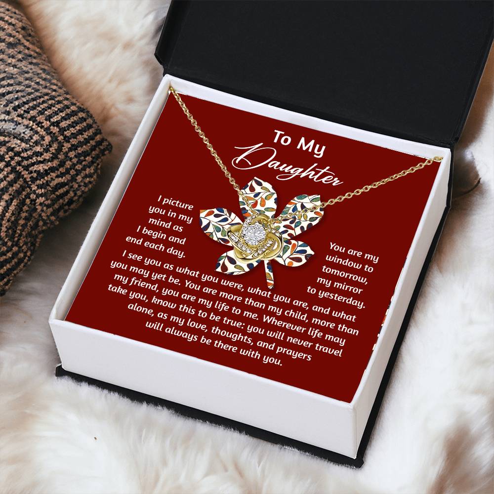 Window To Tomorrow - Love Knot Necklace For Daughter