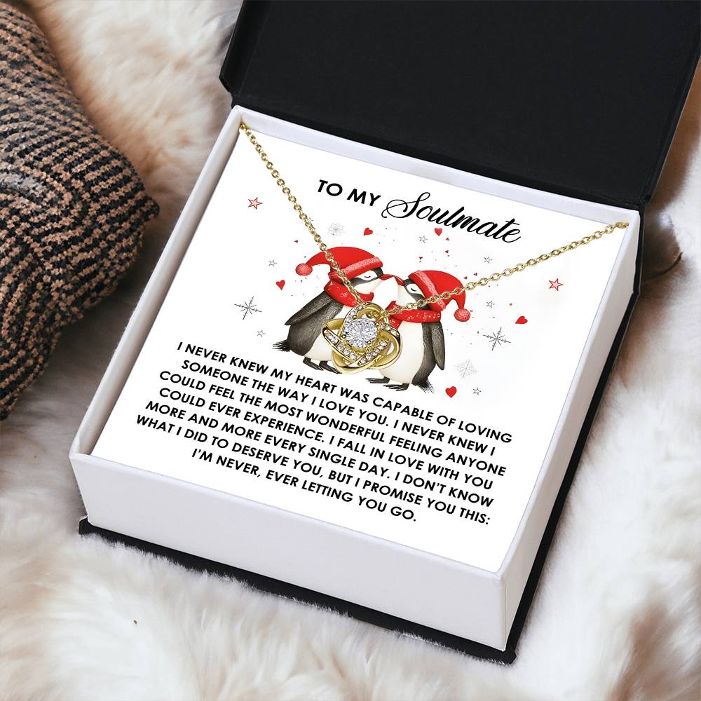 I Never Knew - Love Knot Necklace For Soulmate For Christmas