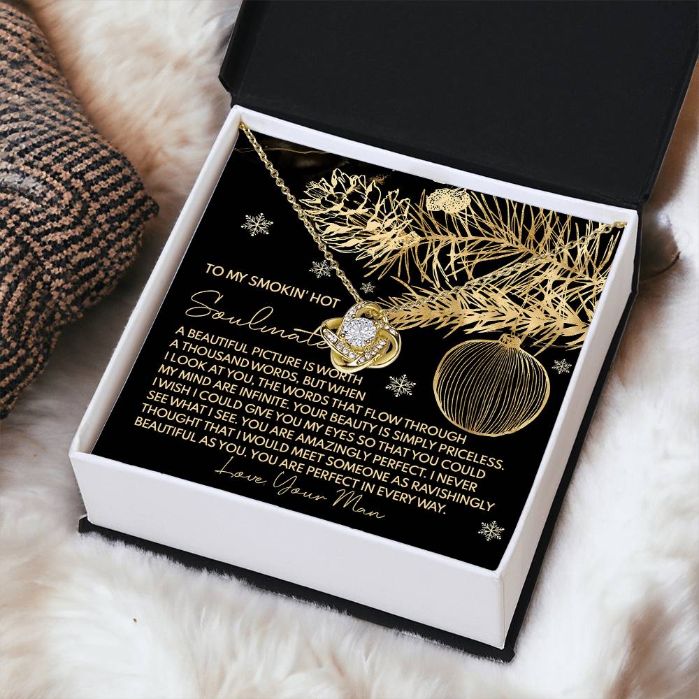 Amazingly Perfect - Love Knot Necklace For Soulmate For Christmas