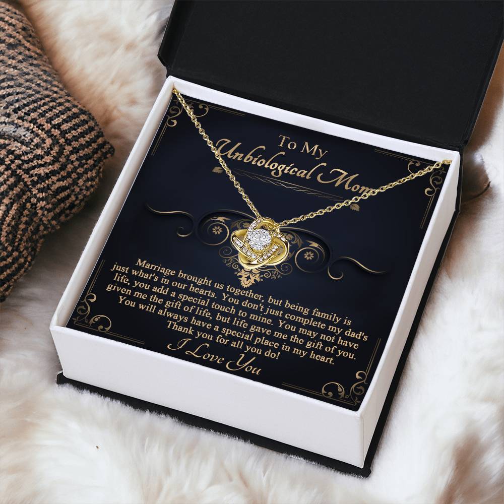 Special Place In My Heart - Love Knot Necklace For Bonus Mom