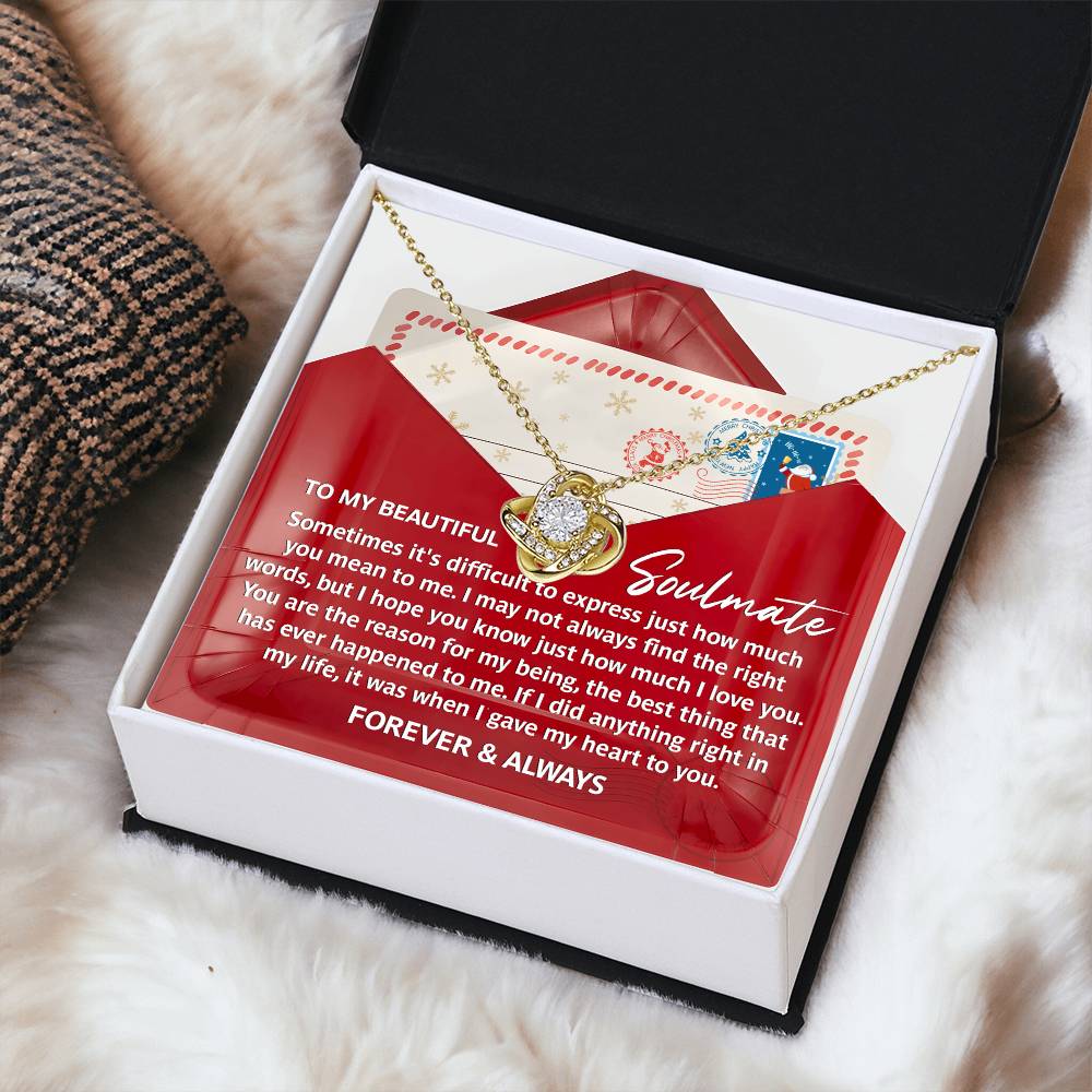 The Reason For My Being - Love Knot Necklace For Soulmate For Christmas