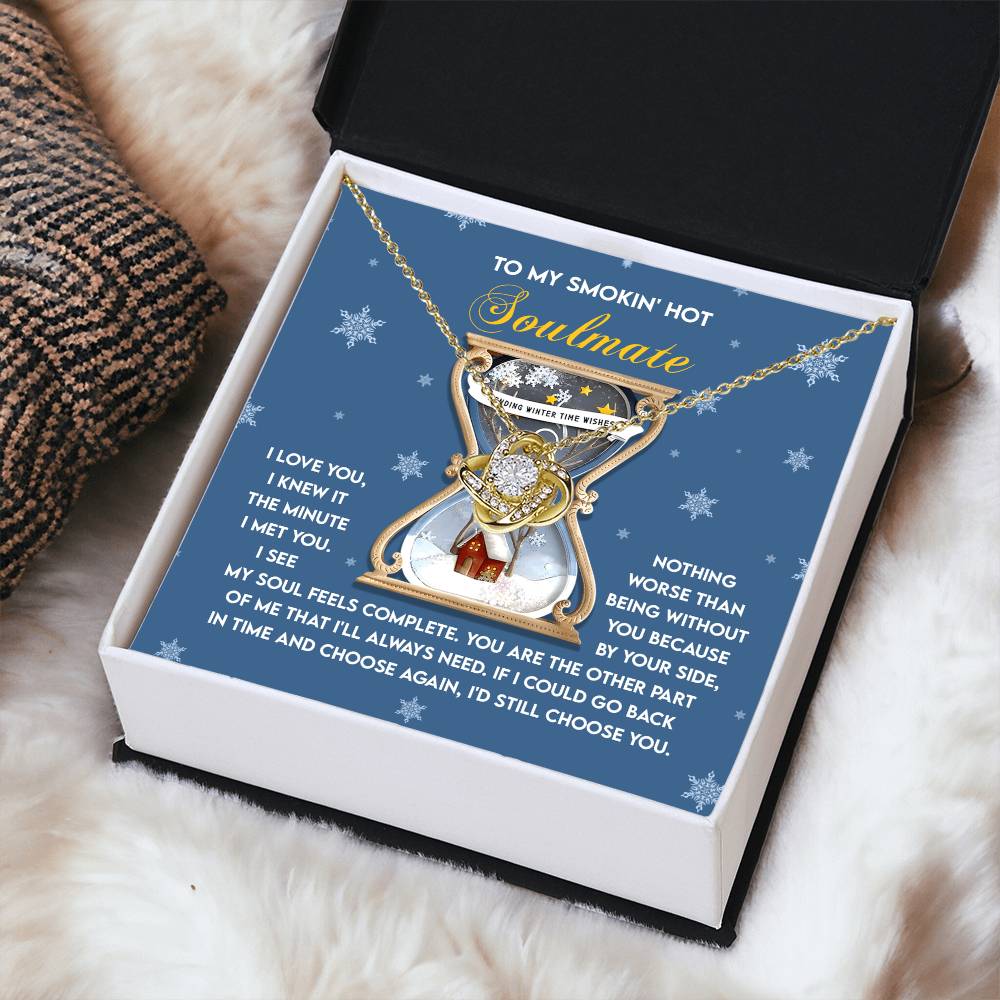 My Soul Feels Complete - Love Knot Necklace For Soulmate For Christmas