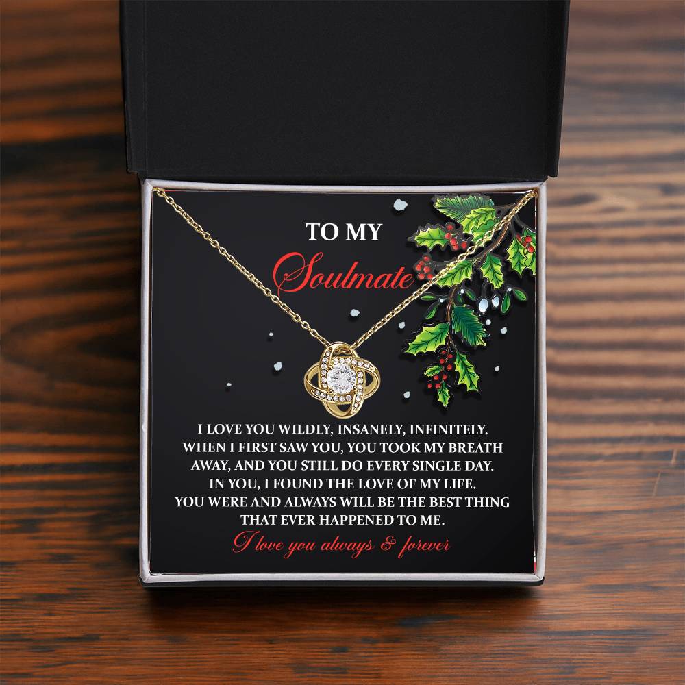 Love Of My Life - Love Knot Necklace For Soulmate For Christmas