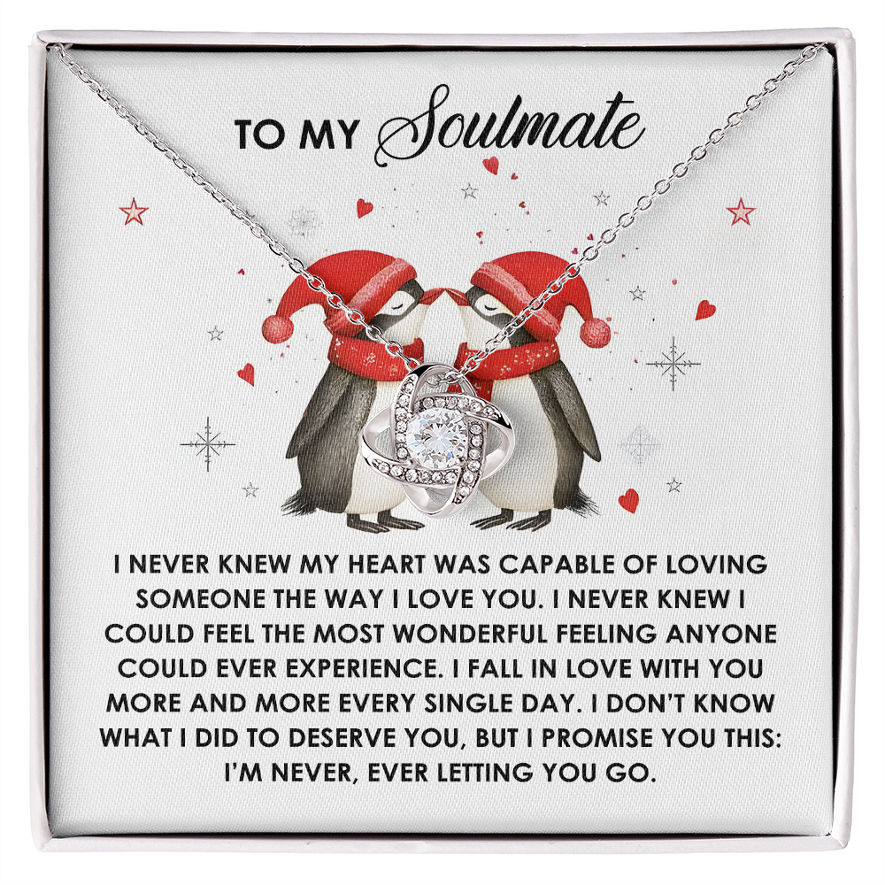 I Never Knew - Love Knot Necklace For Soulmate For Christmas