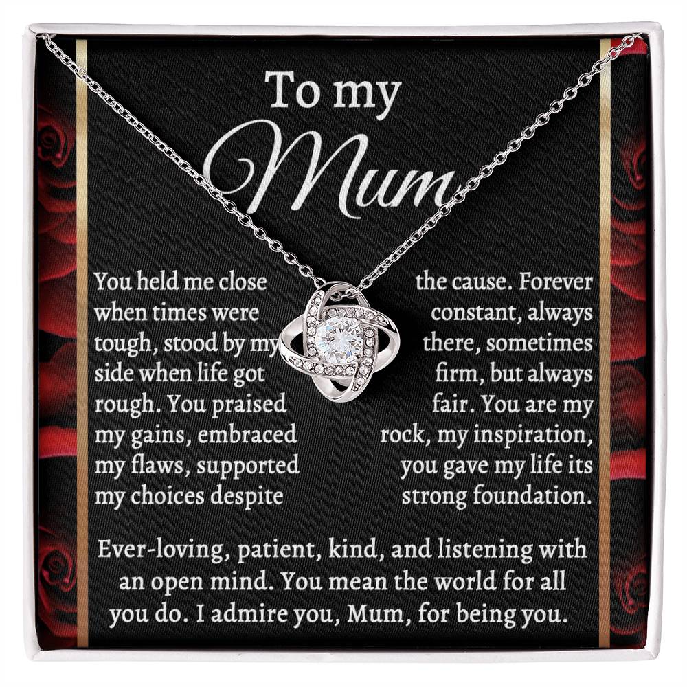 For All You Do - Love Knot Necklace For Mom