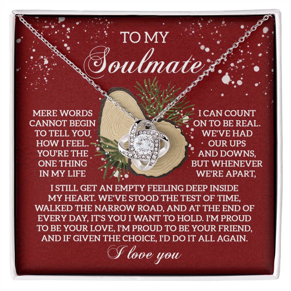 Test Of Time - Love Knot Necklace For Soulmate For Christmas