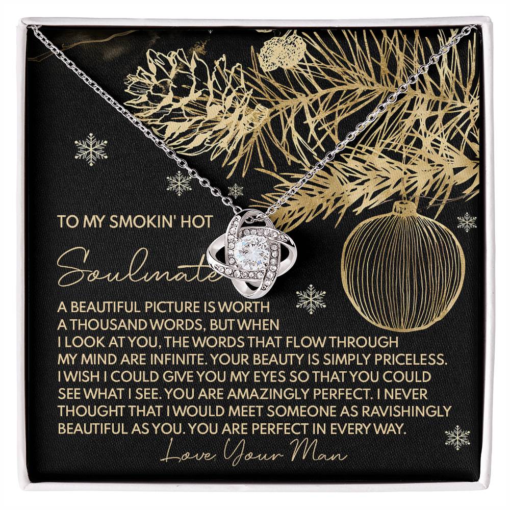 Amazingly Perfect - Love Knot Necklace For Soulmate For Christmas