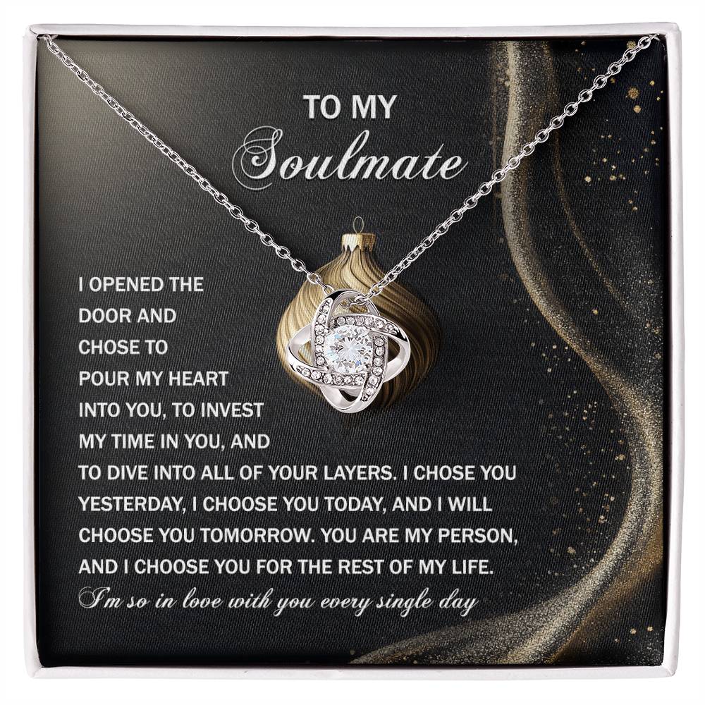 Into You - Love Knot Necklace For Soulmate For Christmas