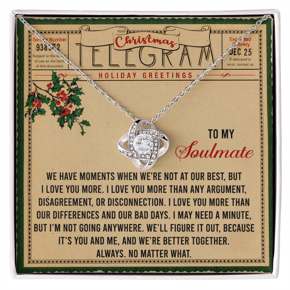 Better Together - Love Knot Necklace For Soulmate For Christmas