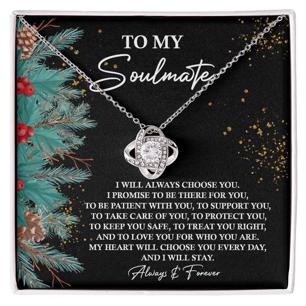 To Treat You Right - Love Knot Necklace For Soulmate For Christmas