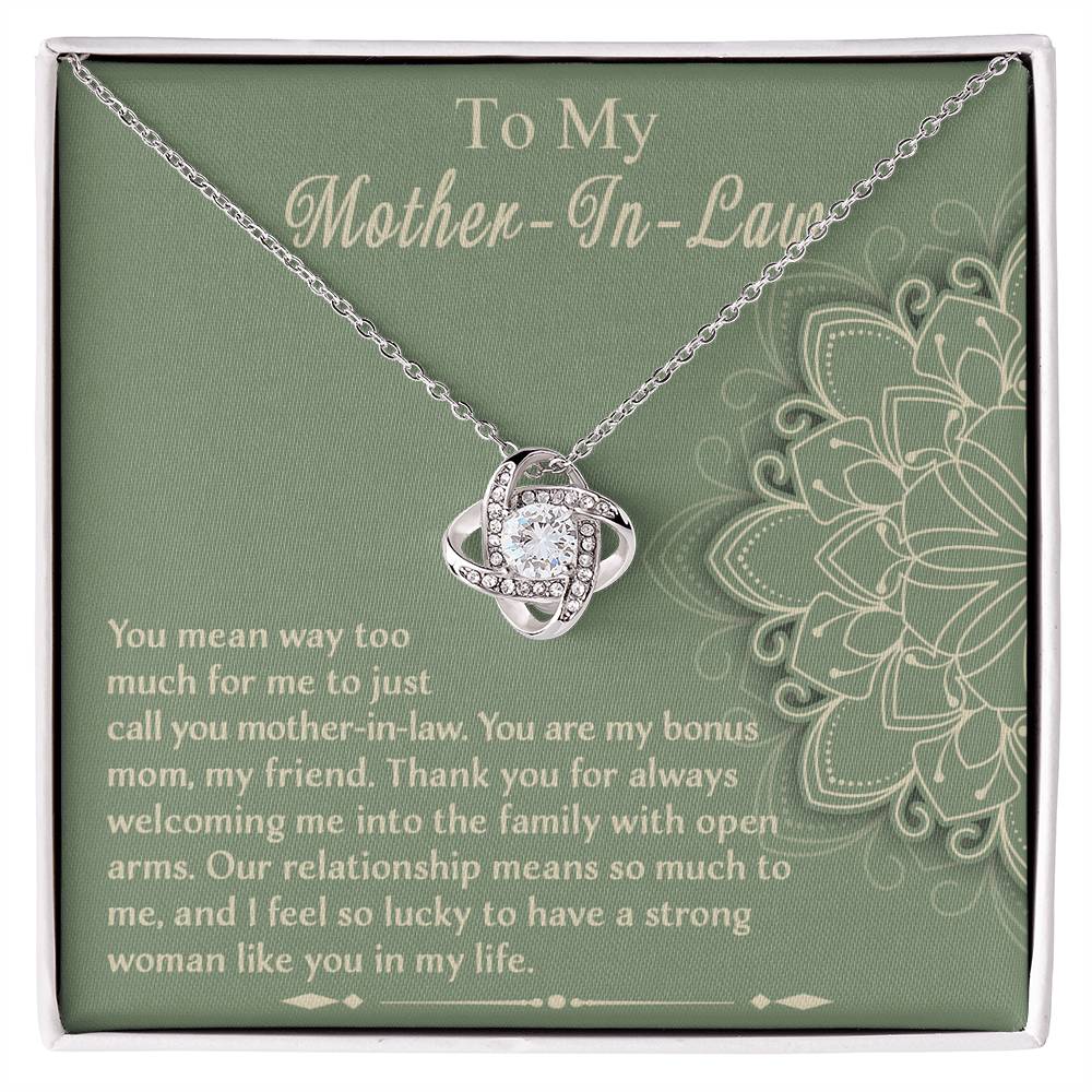 Strong Woman Like You - Love Knot Necklace For Mother-In-Law