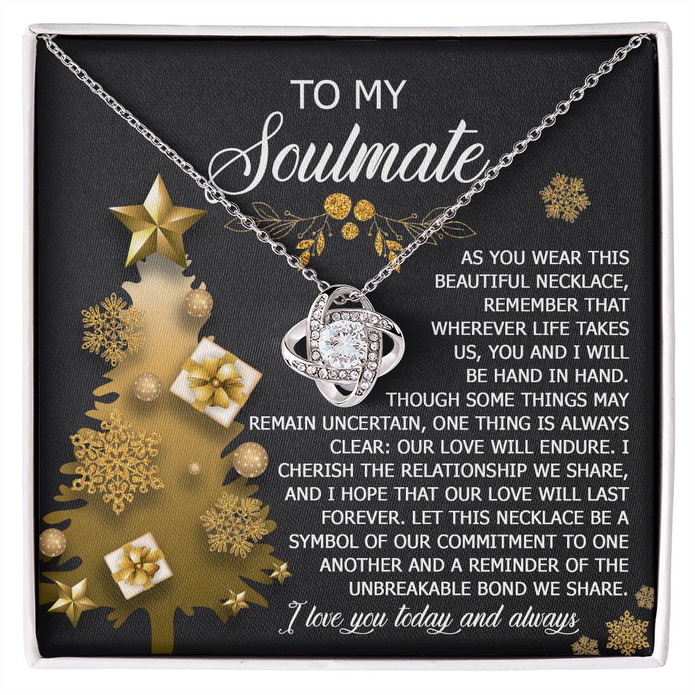 Our Love Will Endure - Love Knot Necklace For Soulmate For Christmas