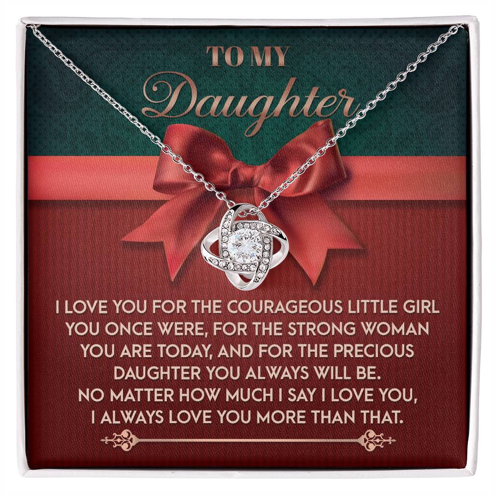 Always Will Be - Love Knot Necklace For Daughter