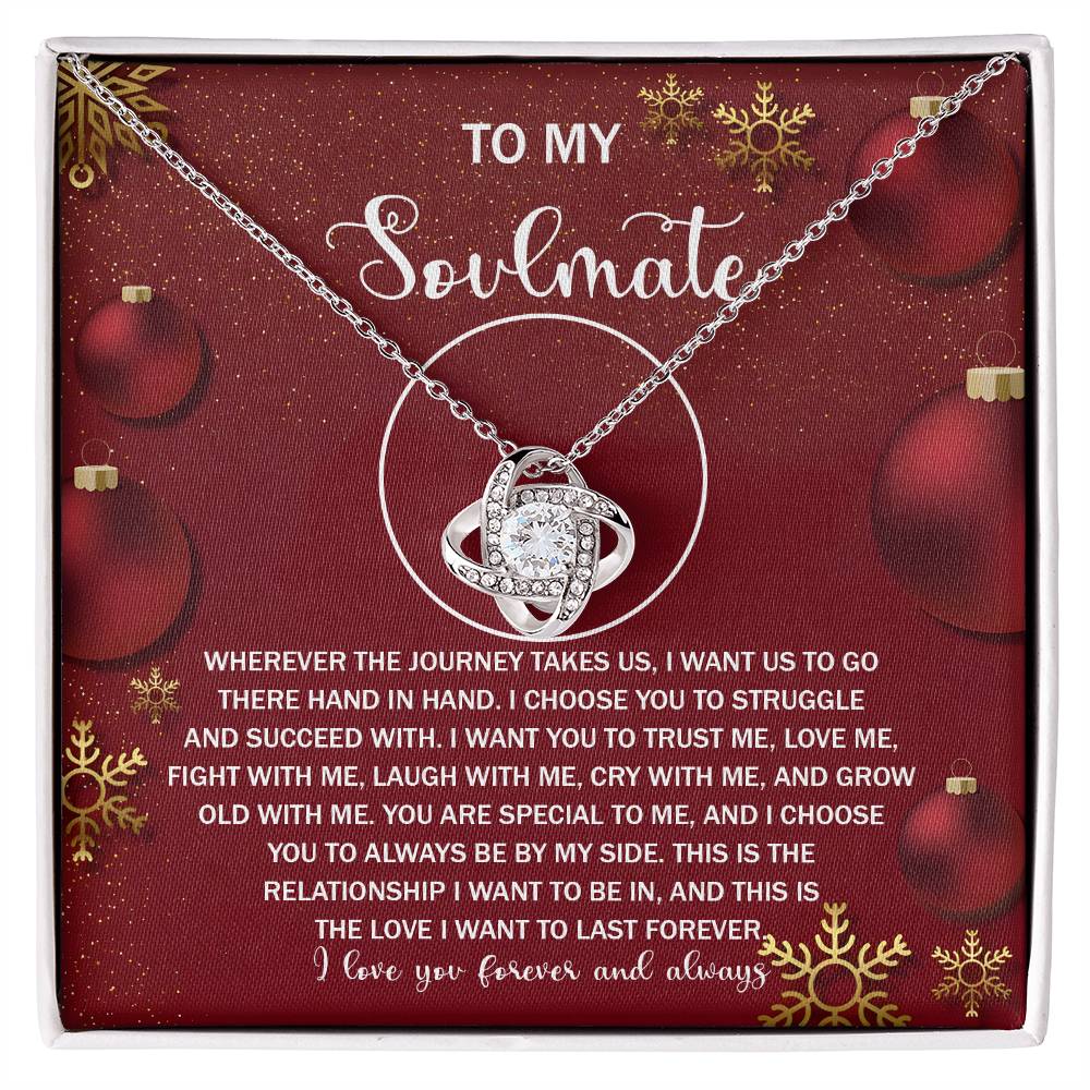 To Struggle And Succeed With - Love Knot Necklace For Soulmate For Christmas