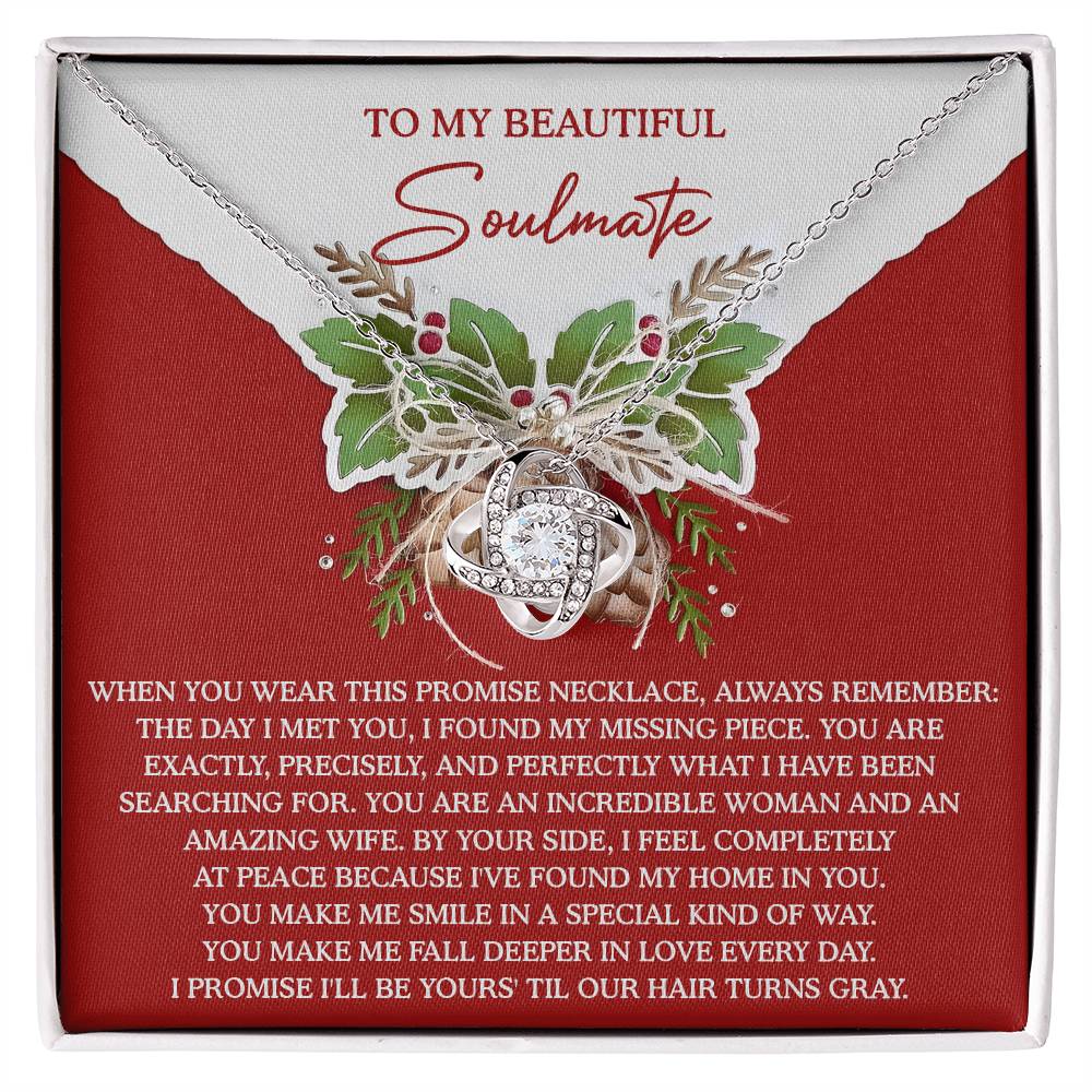 My Missing Piece - Love Knot Necklace For Soulmate For Christmas