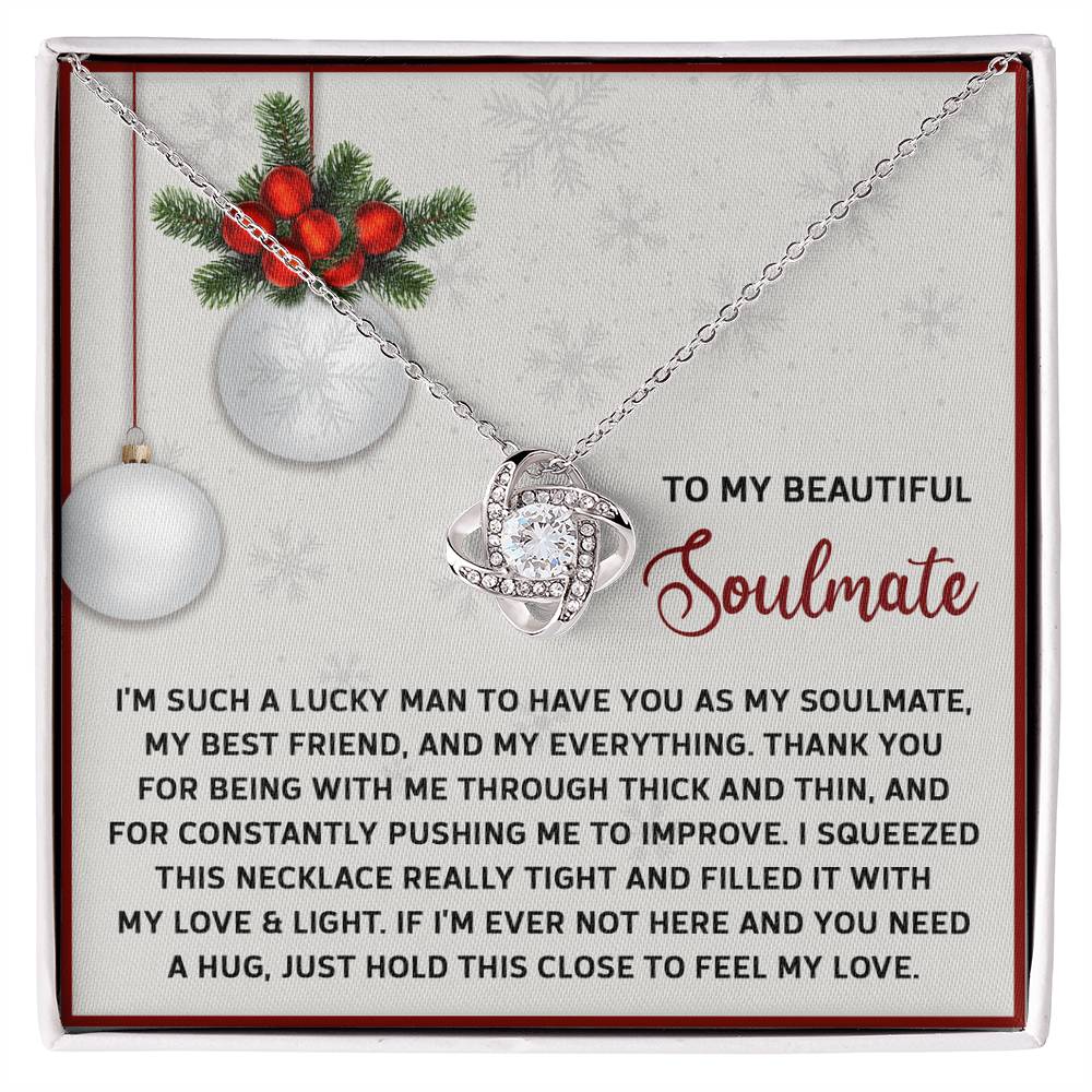 Feel My Love - Love Knot Necklace For Soulmate For Christmas