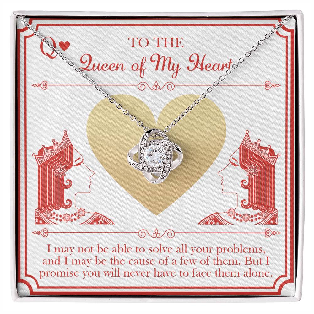 Queen Of My Heart - Love Knot Necklace For Her