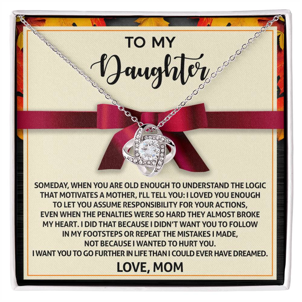 Further In Life - Love Knot Necklace For Daughter