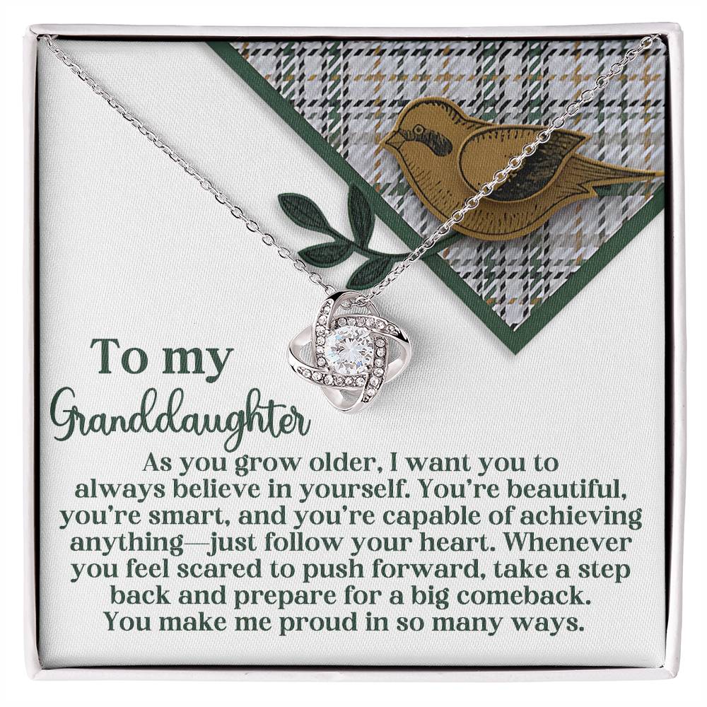 A Big Comeback - Love Knot Necklace For Granddaughter