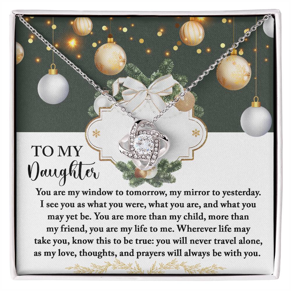 More Than My Child - Love Knot Necklace For Daughter For Christmas