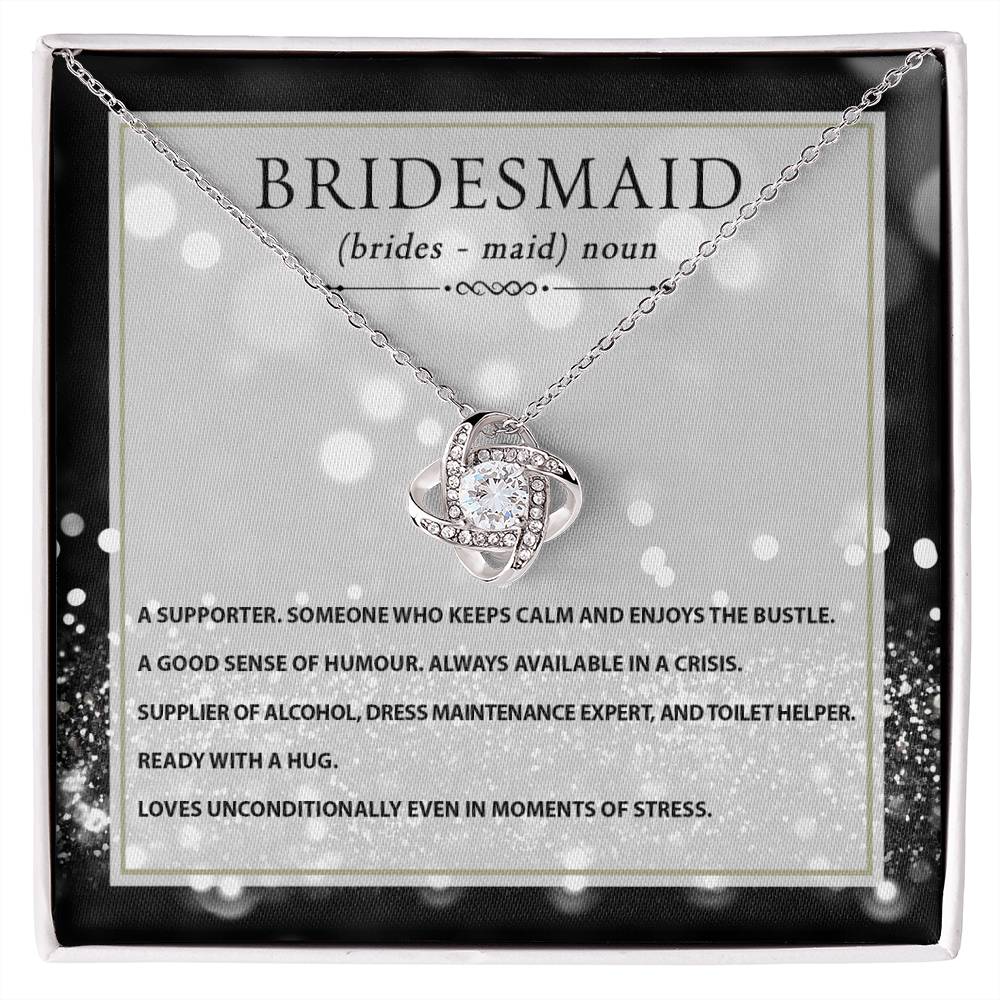 My Bridesmaid - Love Knot Necklace For Bridesmaid