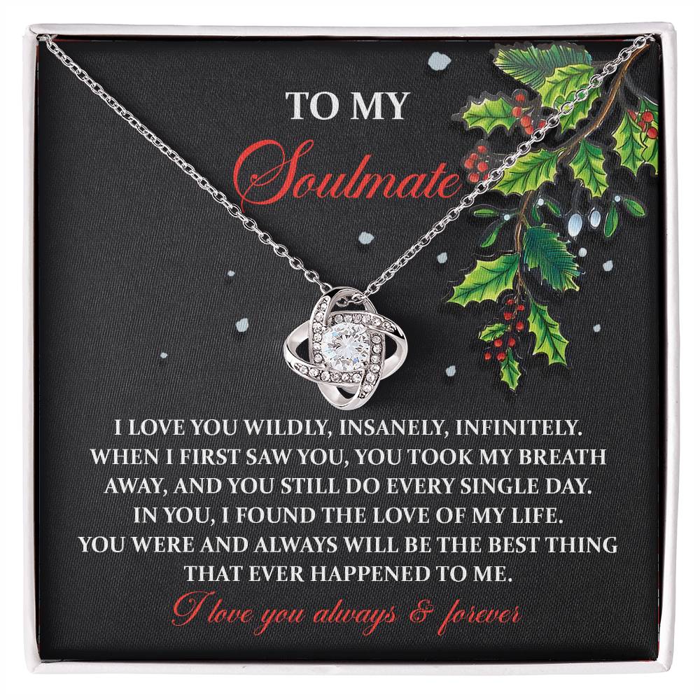 Love Of My Life - Love Knot Necklace For Soulmate For Christmas