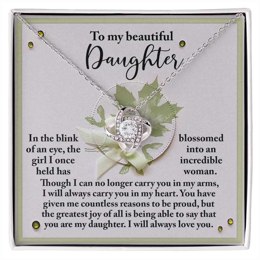 Incredible Woman - Love Knot Necklace For Daughter