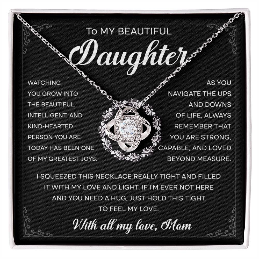 My Greatest Joys - Love Knot Necklace For Daughter