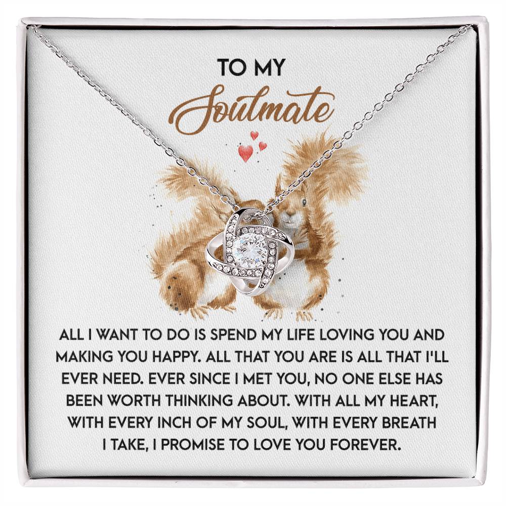 Making You Happy - Love Knot Necklace For Soulmate For Christmas
