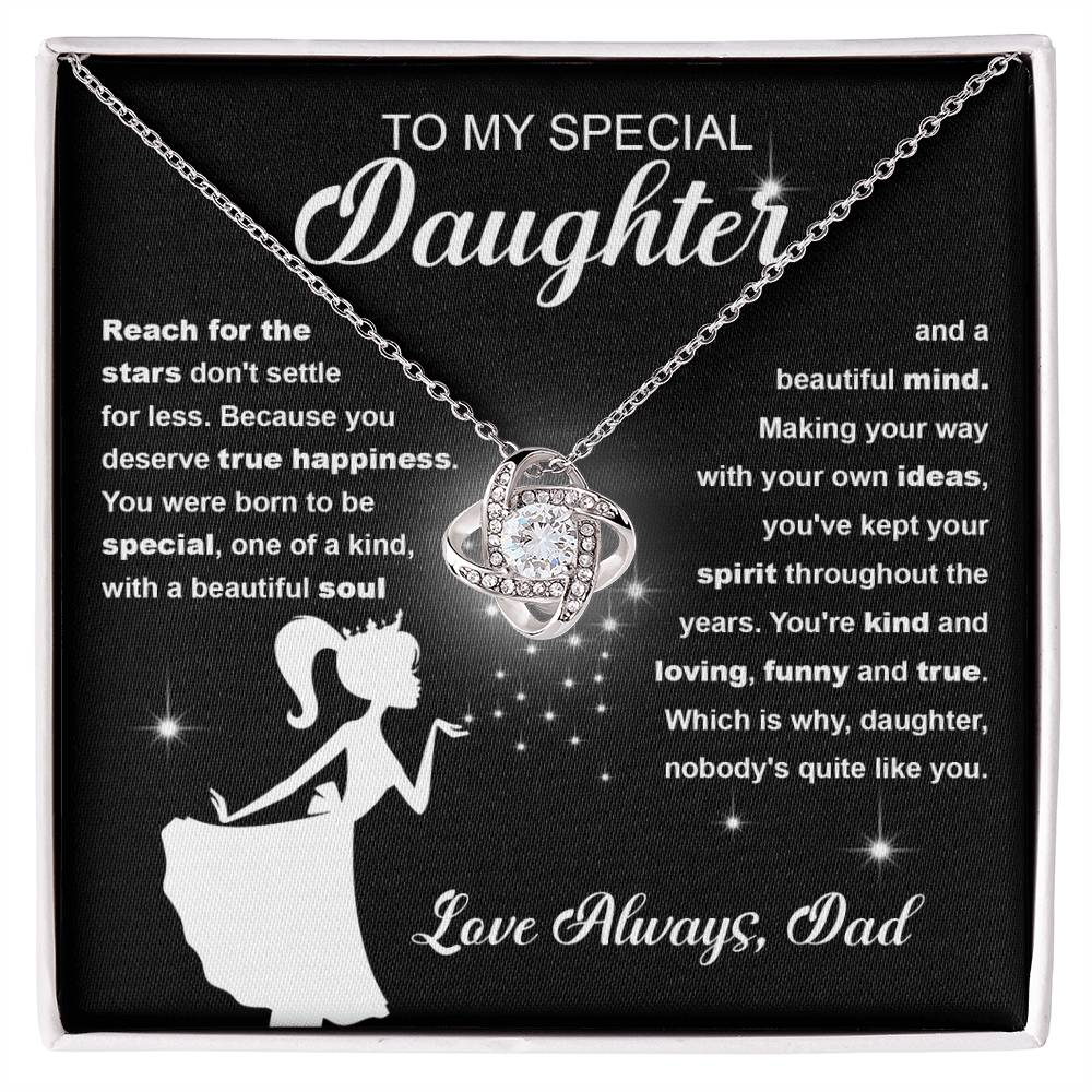 Reach For The Stars - Love Knot Necklace For Daughter