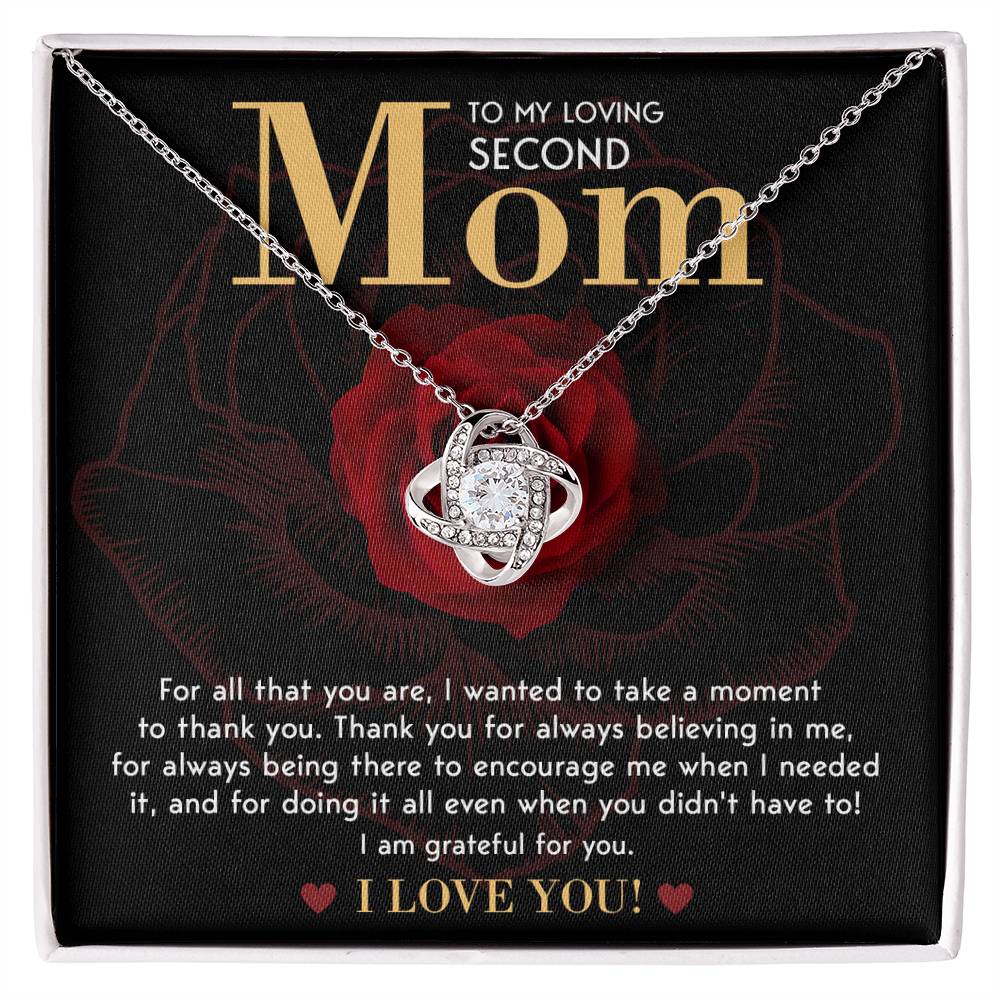 For All That You Are - Love Knot Necklace For Bonus Mom