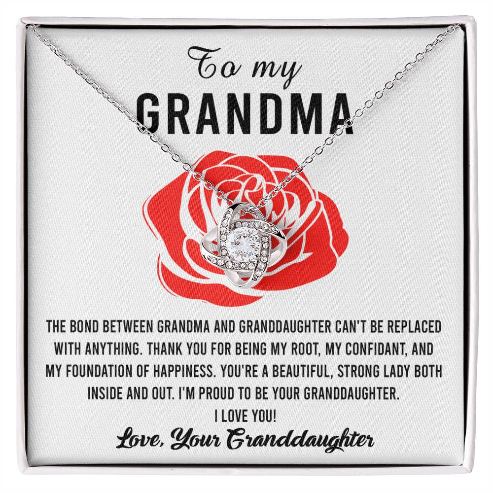 My Foundation Of Happiness - Love Knot Necklace For Grandma