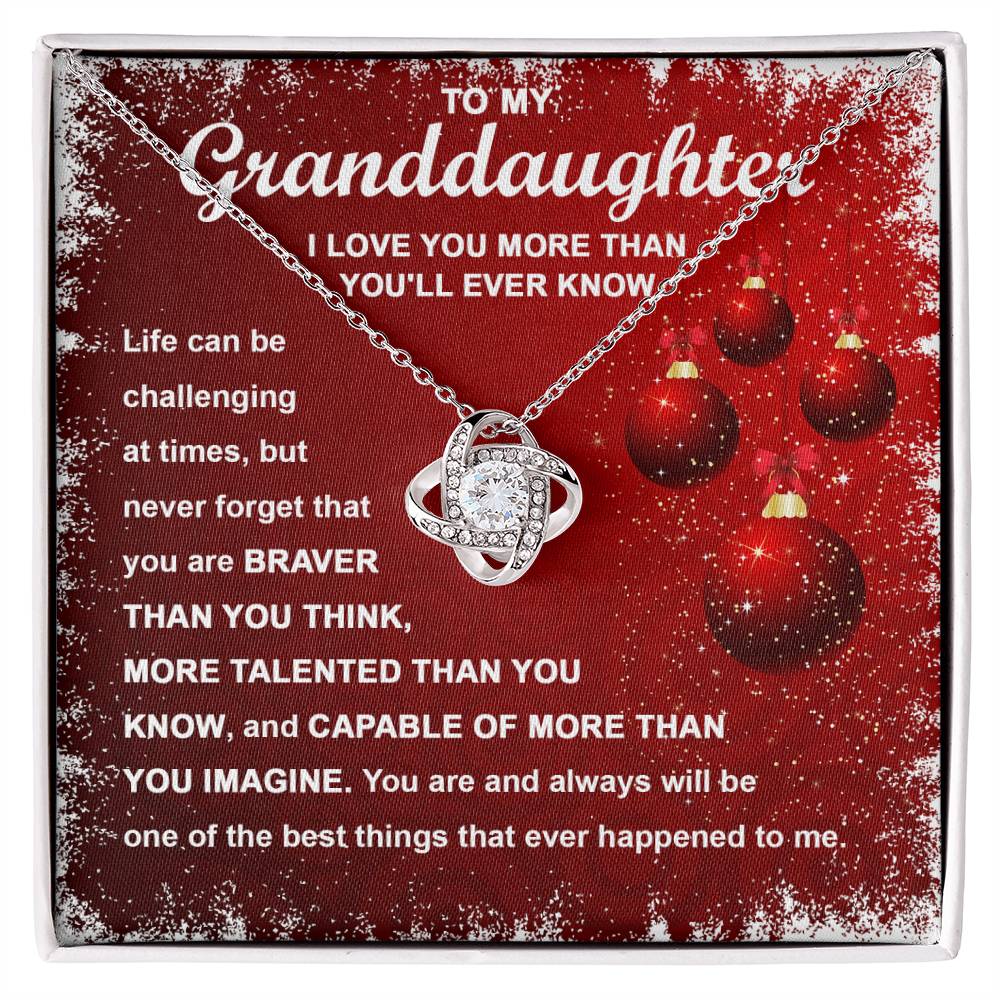The Best Things - Love Knot Necklace For Granddaughter For Christmas