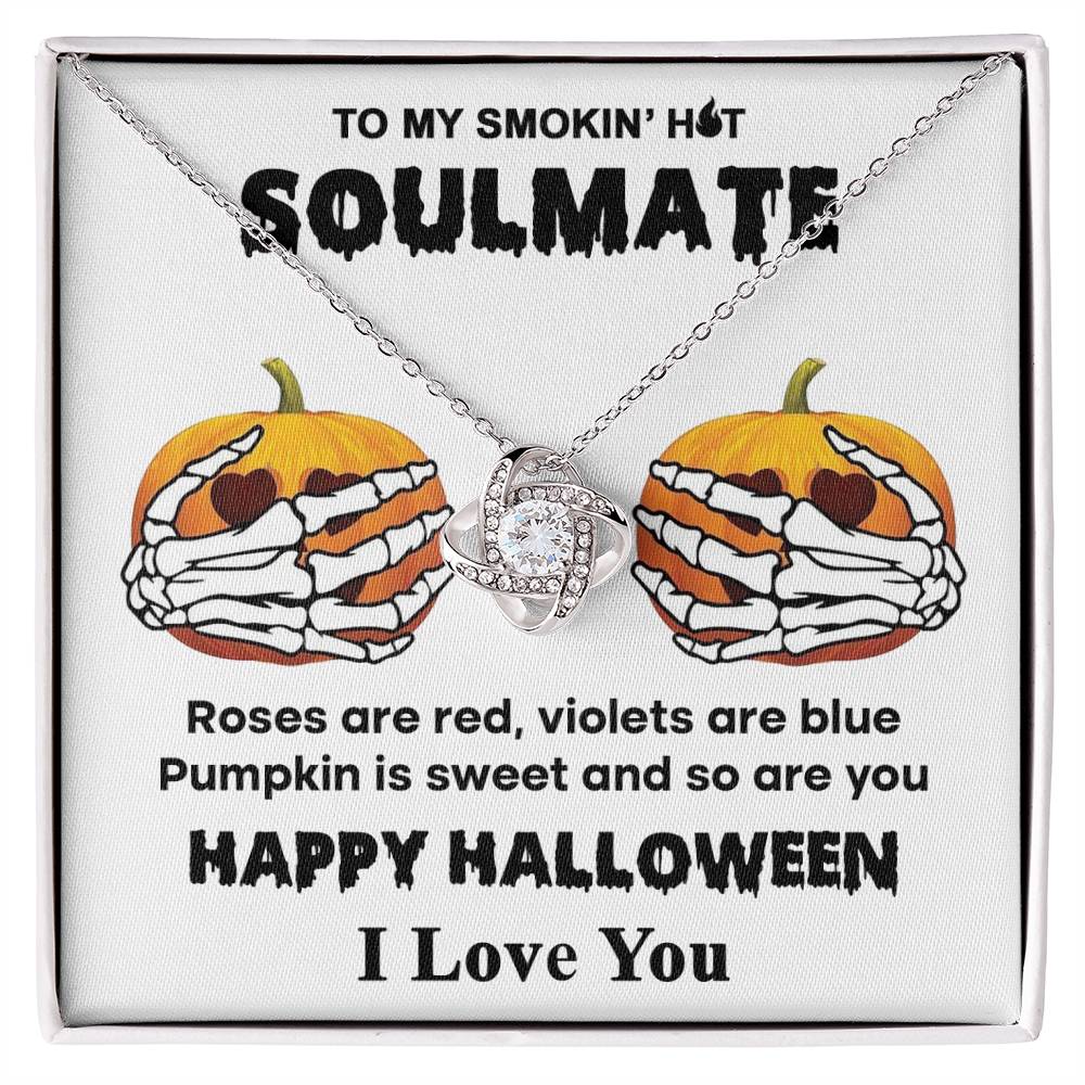 Sweet Pumpkin - Love Knot Halloween Necklace For Soulmate